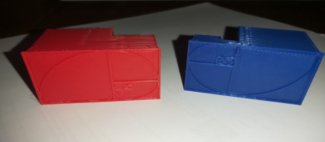 3D Printed Golden Ratio Cubes