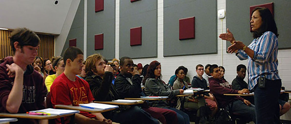 Instructor teaching a class